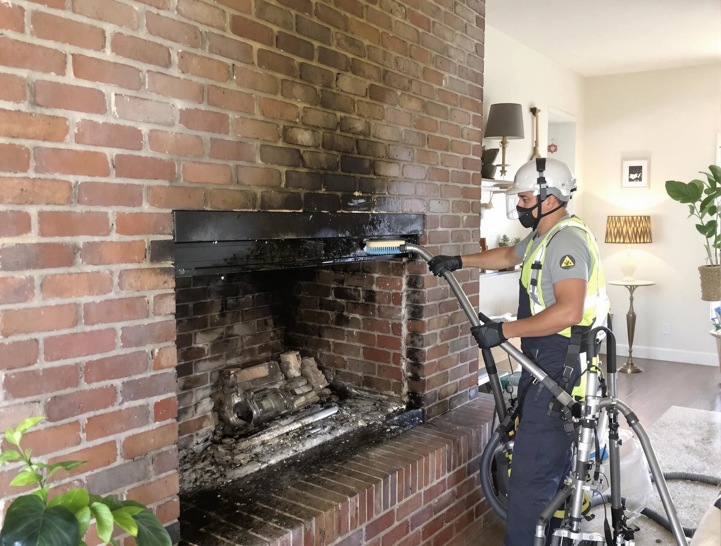 Smyrna Chimney Sweep providing fireplace cleaning services in Smyrna, GA