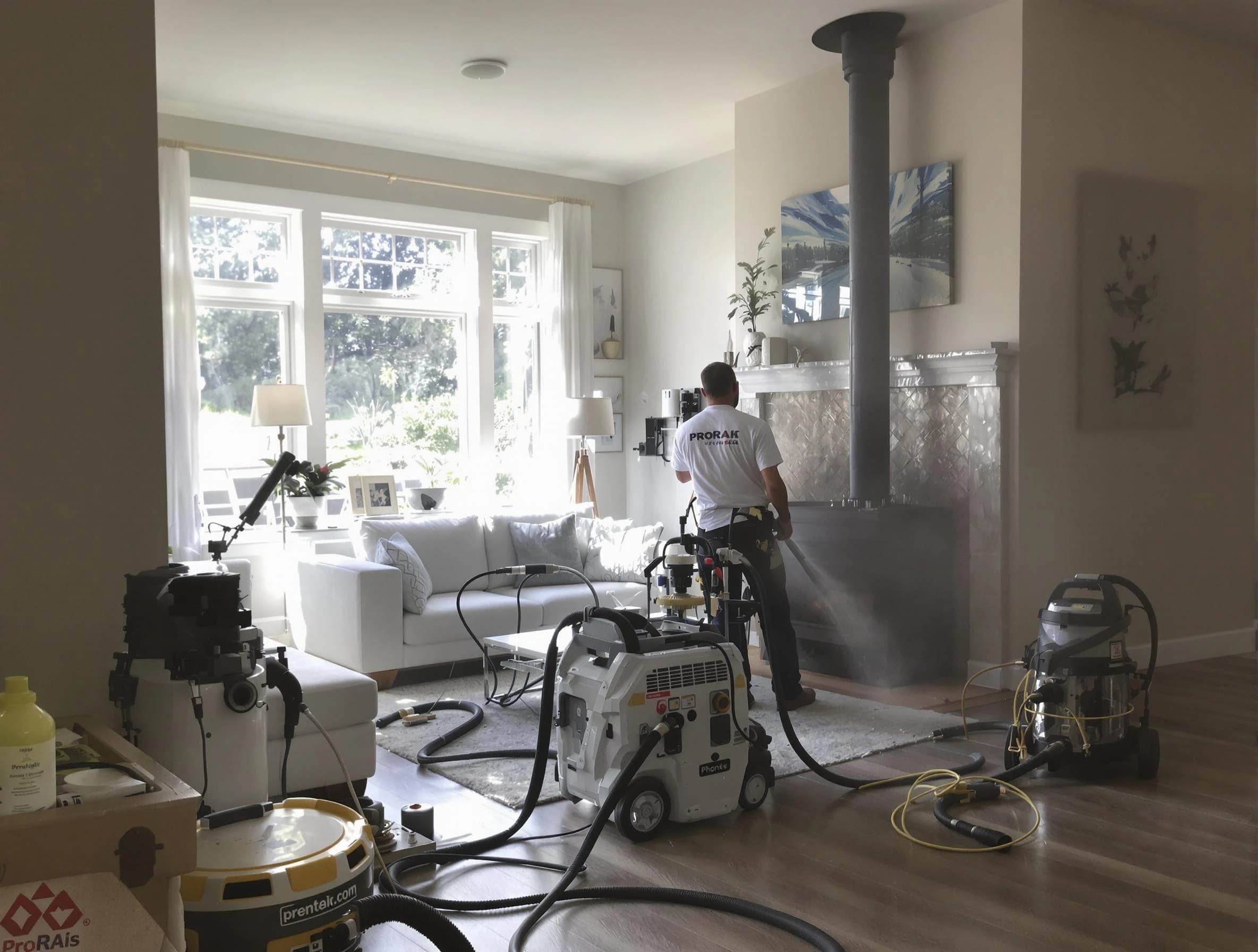 Soot removal service by Smyrna Chimney Sweep for a fireplace in Smyrna, GA