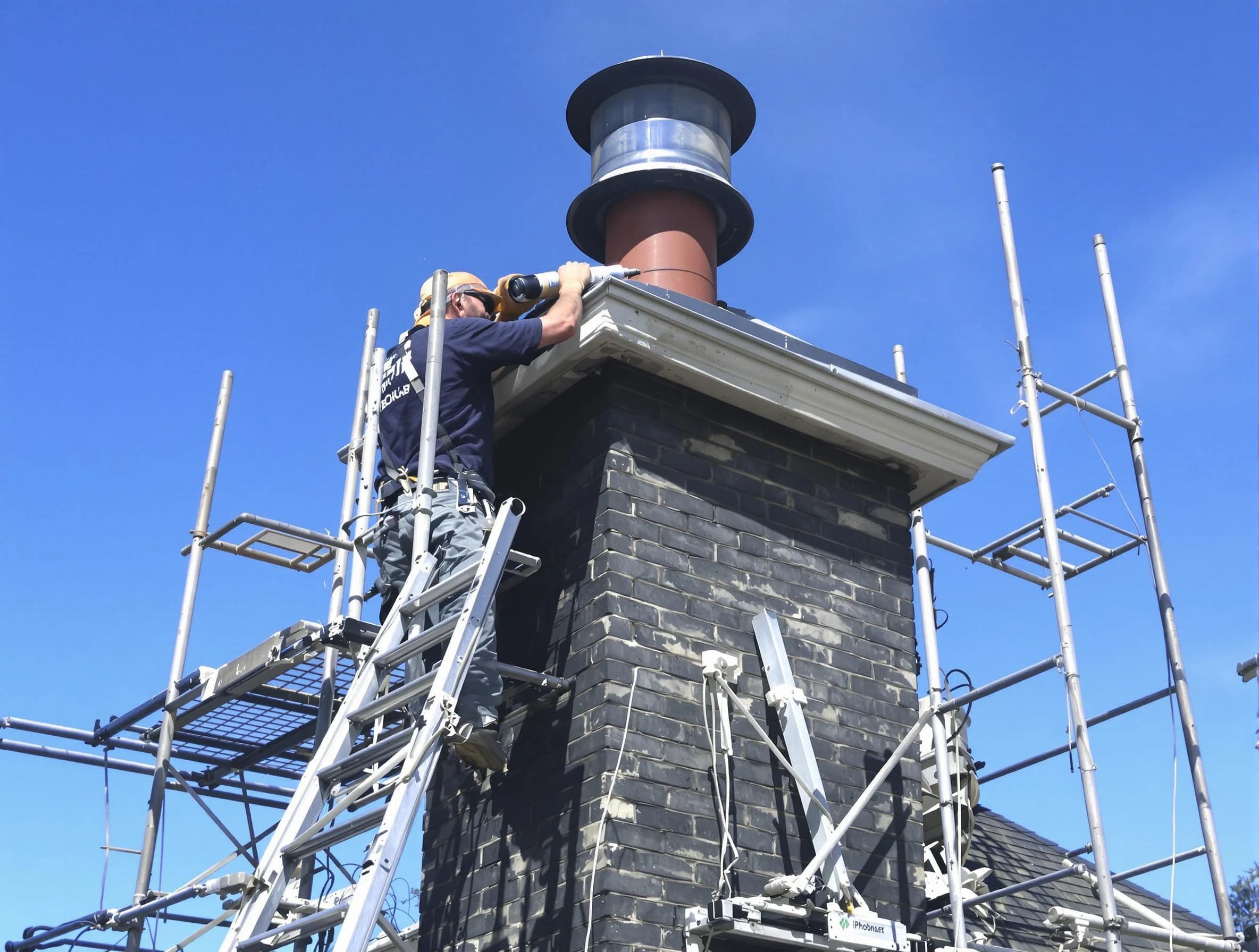 Sturdy chimney crown finished by Smyrna Chimney Sweep in Smyrna, GA