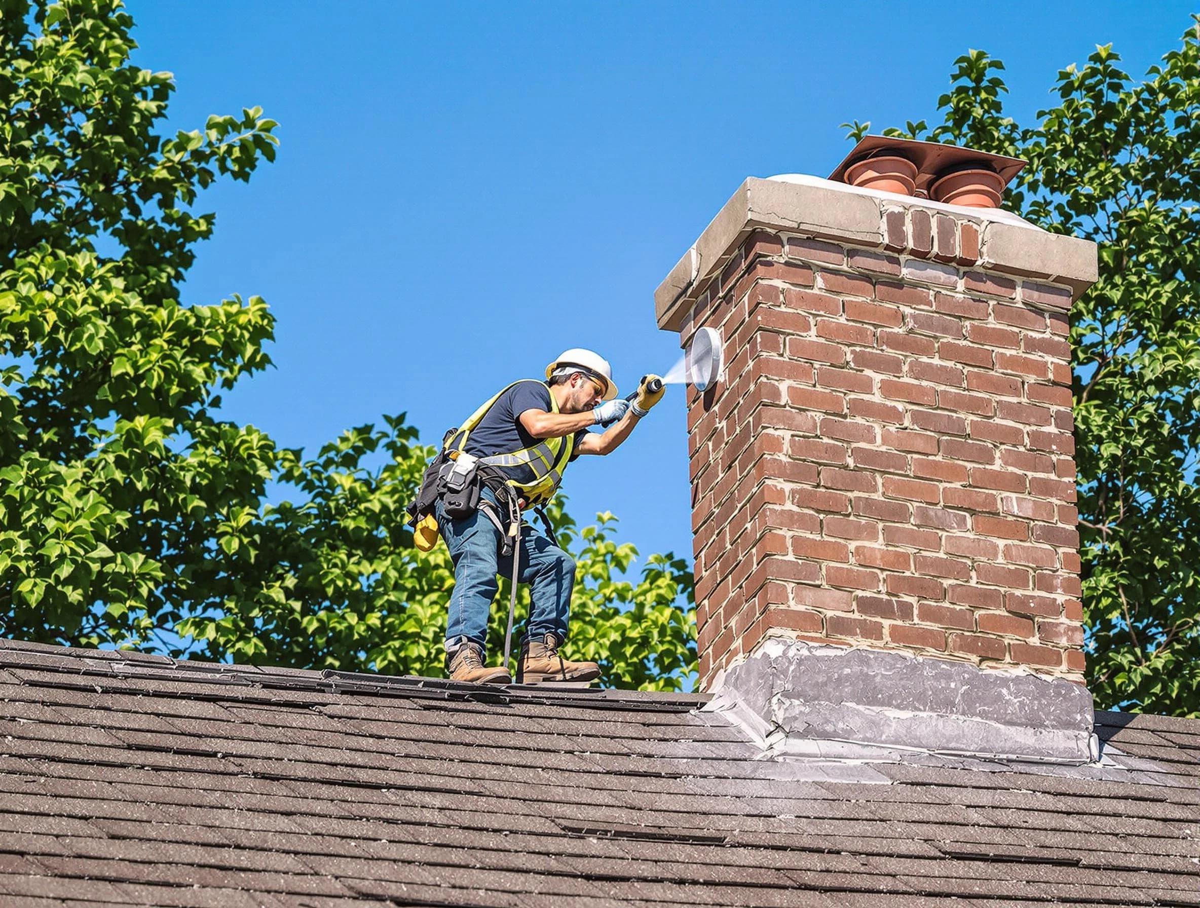 Smyrna Chimney Sweep performing an inspection with advanced tools in Smyrna, GA