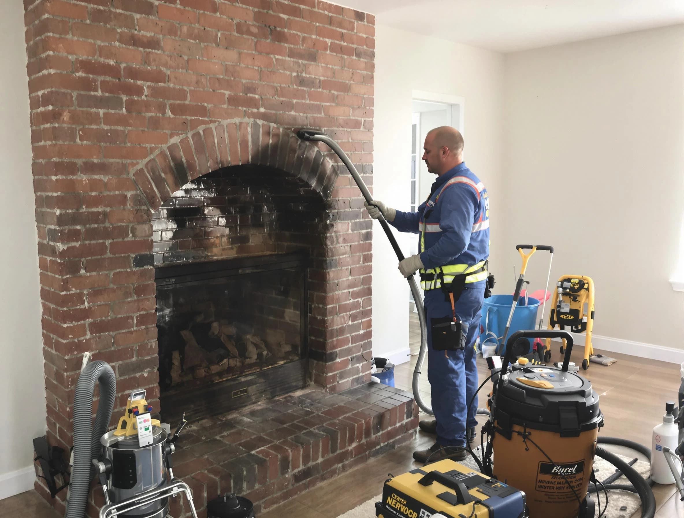 Smyrna Chimney Sweep expert performing detailed chimney sweep in Smyrna, GA