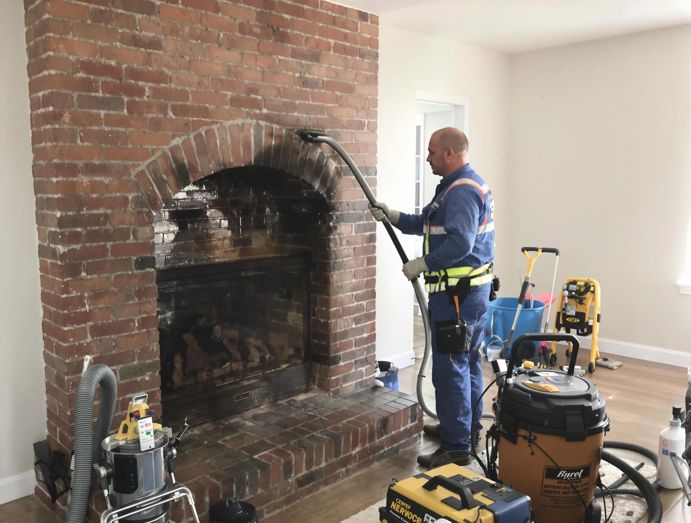 Smyrna Chimney Sweep expert performing detailed chimney sweep in Smyrna, GA
